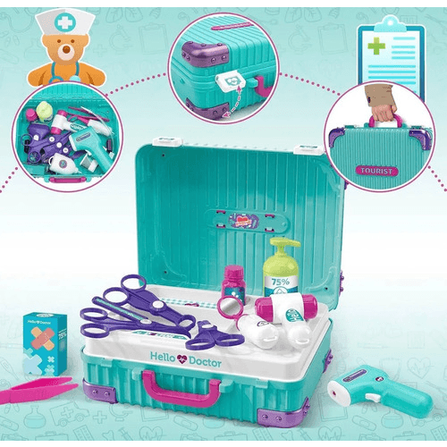 Valija Maleta De Doctor 2 En 1 Juguete Para Niños
