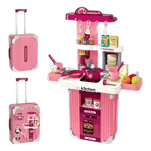 Valija Maleta Set De Cocina Para Niña Infantil Portátil