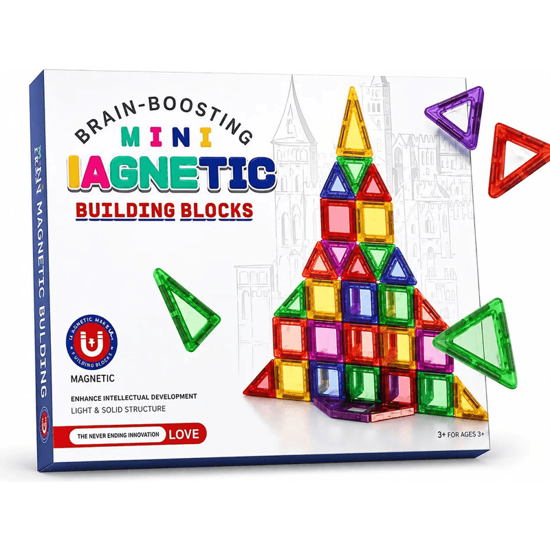 Bloques Magnéticos Mini 52 Piezas Construcción Niños