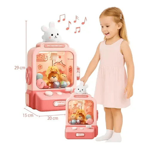 Máquina Atrapa Peluches Conejo Sonidos Niños