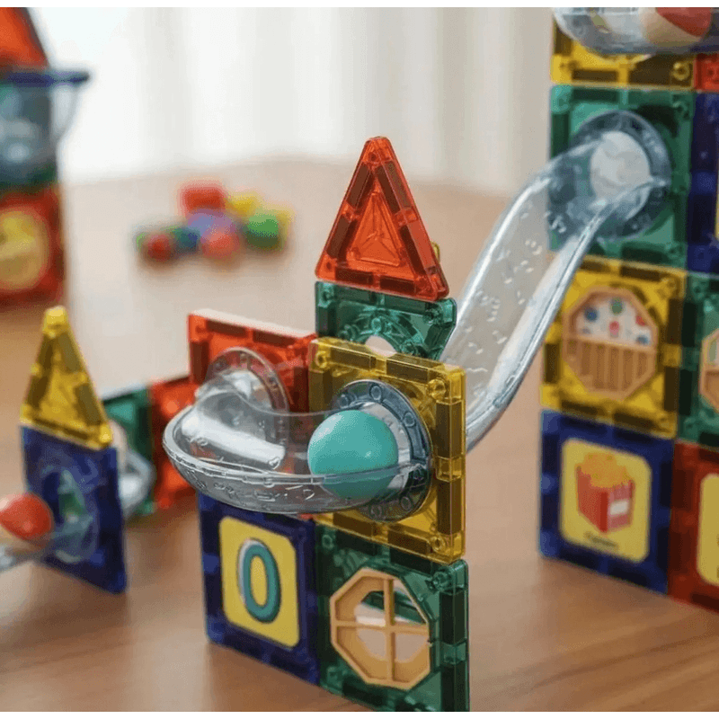 Bloques Magnéticos Infantil 73 Piezas Pista Bolas