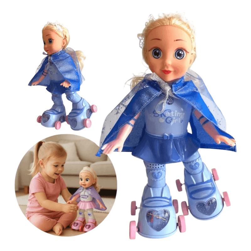 Muñeca Patinadora Luces Y Sonido Juguetes Musical