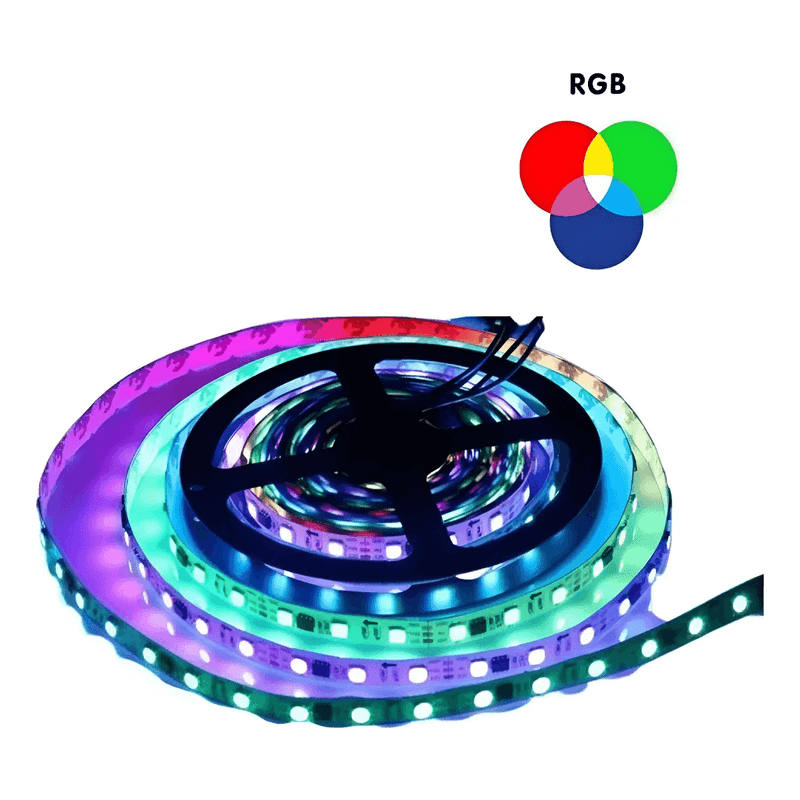 Tira Led 5050 Rgb Control Remoto Exterior 5 Mts