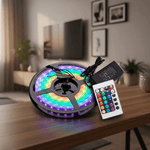 Tira Led 5050 Rgb Control Remoto Exterior 5 Mts