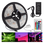Tira Led 5050 Rgb Control Remoto Exterior 5 Mts