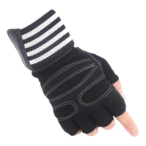 Guantes Para Gym Gimnasio Deportivos Medio Dedo Con Abrojo