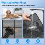 Purificador de Aire FreAire HAP605 con Filtro HEPA y Lavable para 2600 Pies Cuadrados
