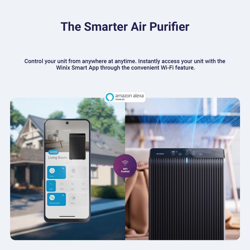 Purificador de Aire Winix 5510 Filtro HEPA Wi-Fi