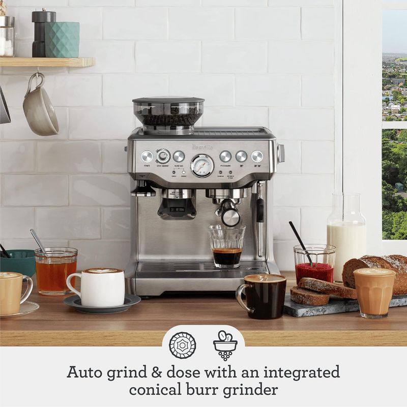 Cafetera Espresso Breville Barista Express BES870XL Con Molinillo Integrado 1600W