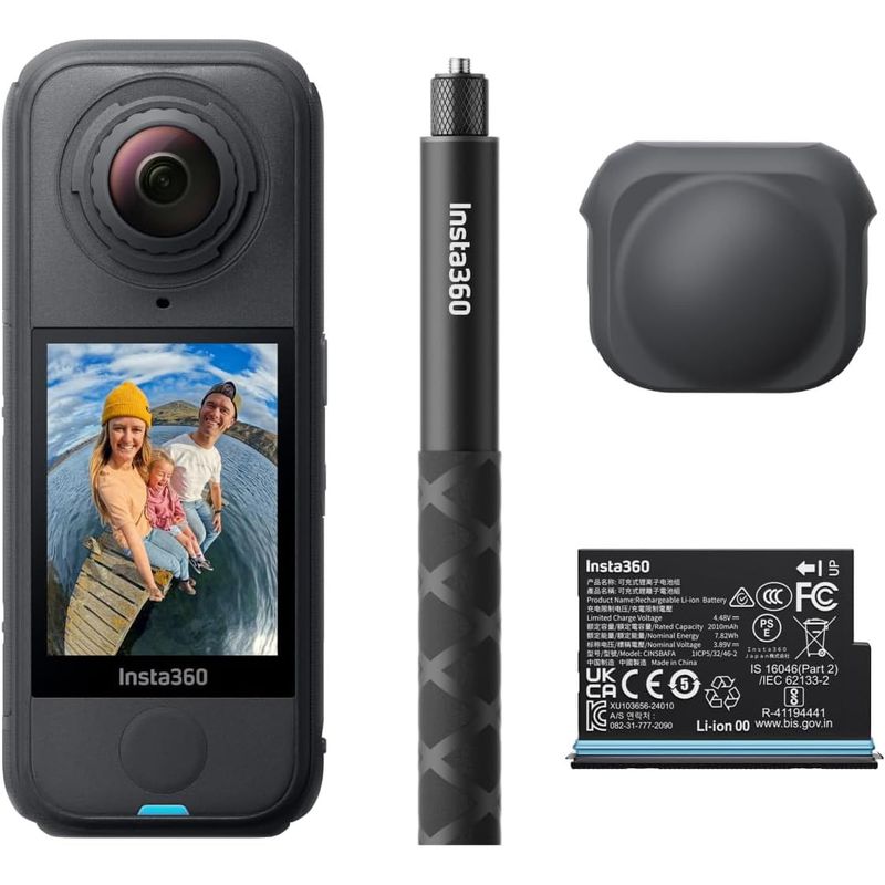 Cámara de Acción 360 Insta360 X4 Air CINSAAFA 8K Pantalla 2.09 Pulgadas Starter Bundle