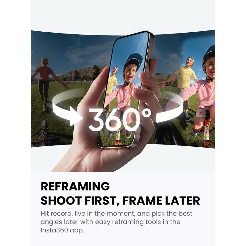 Cámara de Acción 360 Insta360 X4 Air CINSAAFA 8K Pantalla 2.09 Pulgadas Starter Bundle
