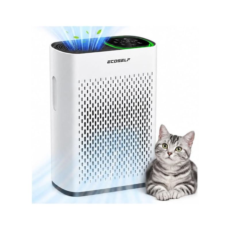 Purificador De Aire ECOSELF HAP-602 Filtro De 3 Etapas Cobertura 223 m² Silencioso 20 dB