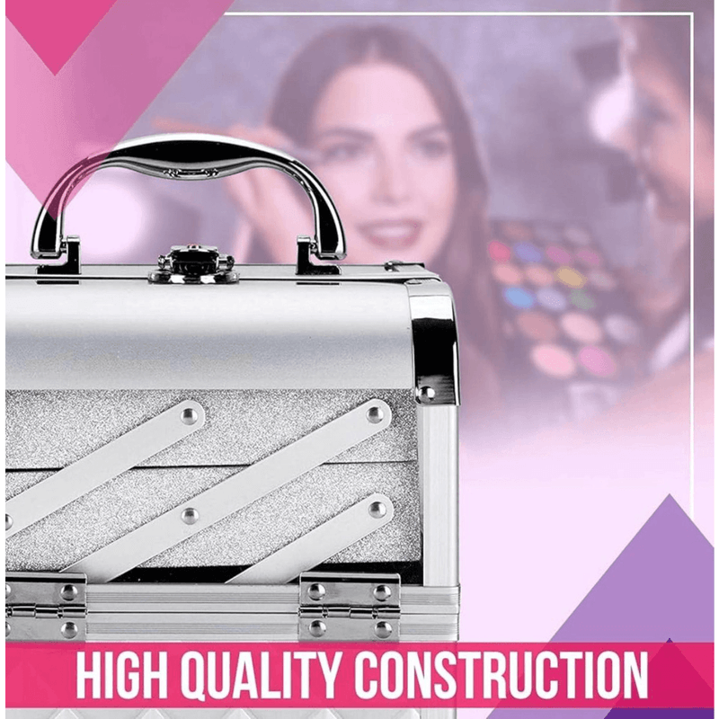 Maletin Porta Cosmeticos Con Espejo Profesional
