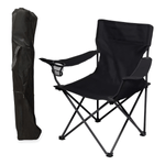 Sillon Silla Reforzado Plegable Camping Porta Vaso Bolso