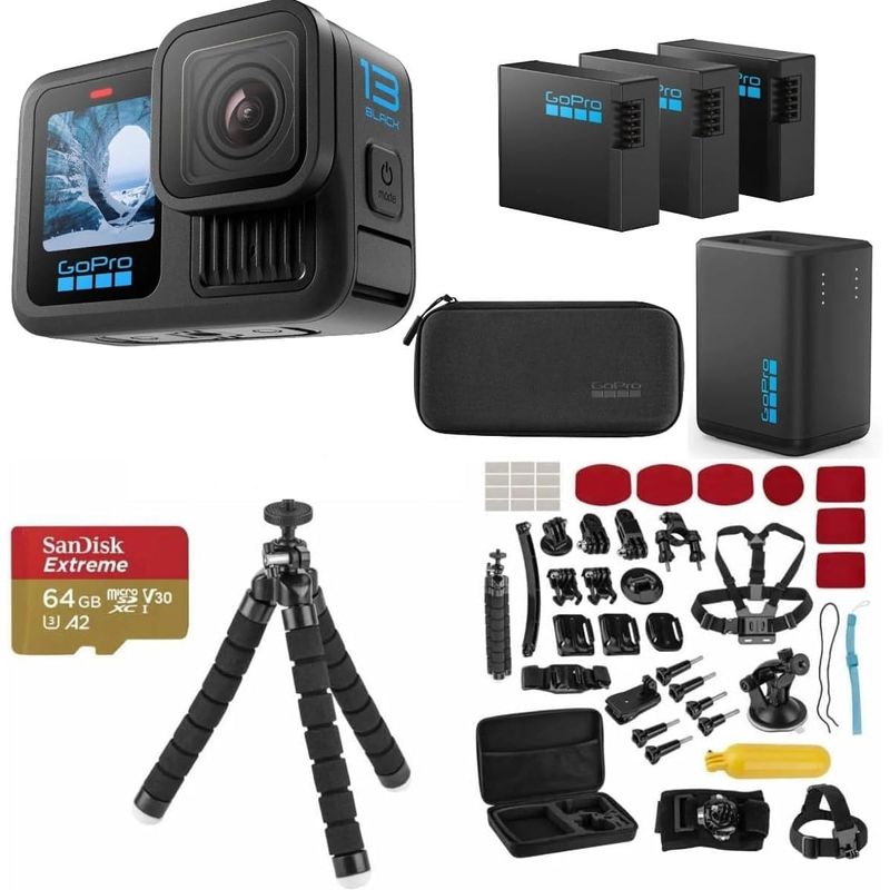 Cámara de Acción GoPro HERO13 Black 5.3K 27 MP Pantalla 2.27 Pulgadas