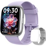 Smartwatch LODIMEKE IDW26 para Mujer Hombre Android iPhone 183 Pulgadas HD Pantalla 2 Correas Intercambiables Monitor Ritmo Cardiaco SpO2 Sueño Estrés
