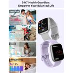 Smartwatch LODIMEKE IDW26 para Mujer Hombre Android iPhone 183 Pulgadas HD Pantalla 2 Correas Intercambiables Monitor Ritmo Cardiaco SpO2 Sueño Estrés