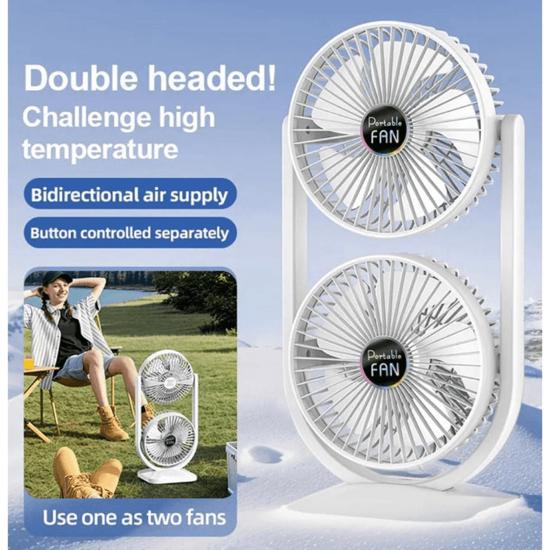 Mini Ventilador De Escritorio 3 Velocidades 2 En 1 configurable