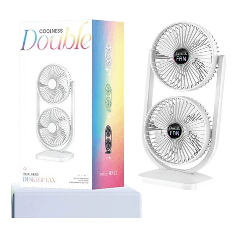Mini Ventilador De Escritorio 3 Velocidades 2 En 1 configurable