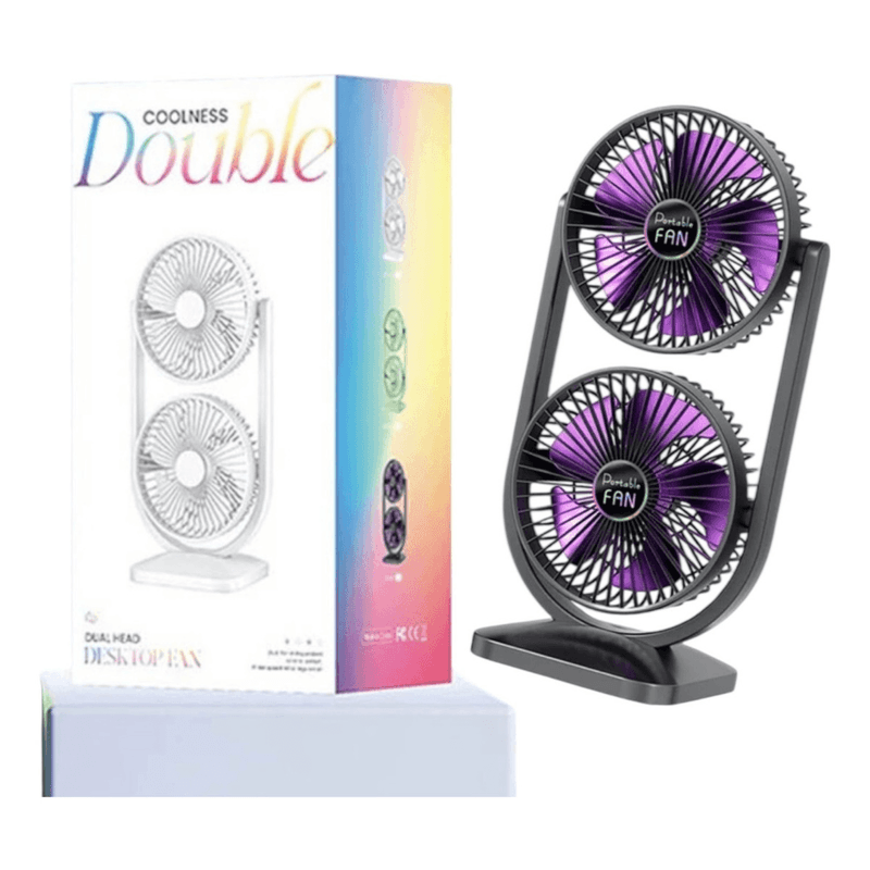 Mini Ventilador De Escritorio 3 Velocidades 2 En 1 configurable