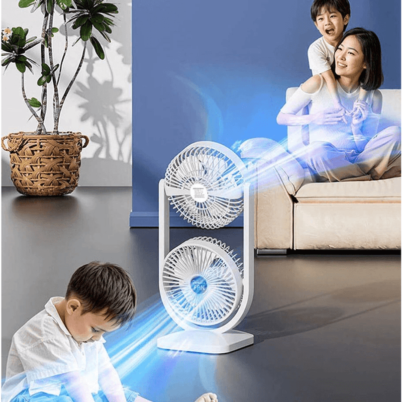 Mini Ventilador De Escritorio 3 Velocidades 2 En 1 configurable