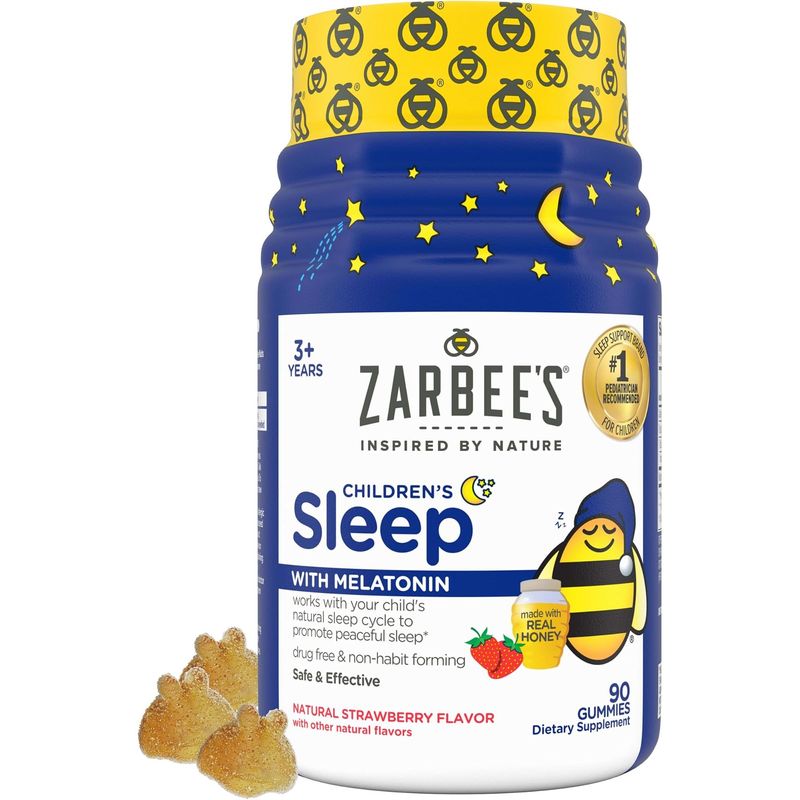 Gomitas de Melatonina para Niños Zarbees Childrens Sleep 1mg 90 Unidades