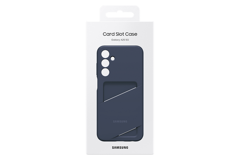 Funda con tarjetero para Samsung Galaxy A25 5G Negro Azulado