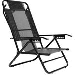 Reposera Playera Descansar 50028 5 Posiciones Negro