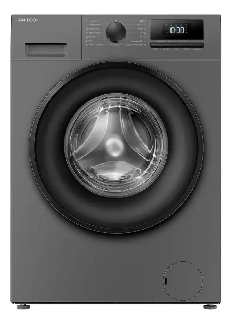 Lavasecarropas Philco PHLS1054DGN 10,5/6 kg Inverter Gris Oscuro