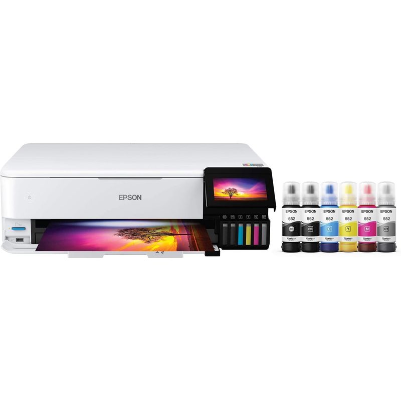 Impresora Multifuncional Epson EcoTank Photo ET-8550 Inyección de Tinta Gran Formato A3 WiFi Ethernet Pantalla Táctil