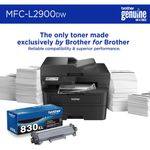 Impresora Multifuncion Brother MFC L2900DW Laser Monocromatica 36 ppm Escaneo Duplex Pantalla Tactil 3.5 Pulgadas