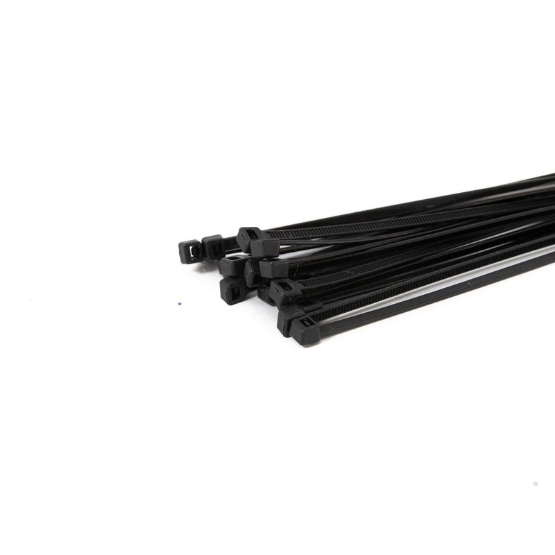 Kemen: Precinto Negro Liviano Ancho 2.4 mm Largo 80 mm x 100 Unidades