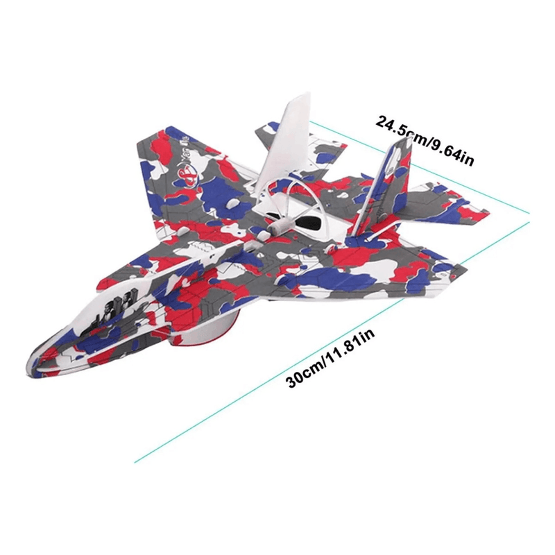 Avion Armable Luz Led Recargable Motor Modelismo Aeroplano