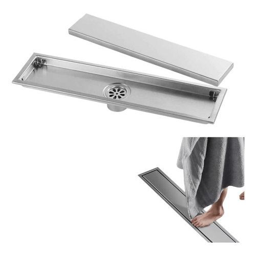 Rejilla Desagüe Lineal Acero Inoxidable Plata