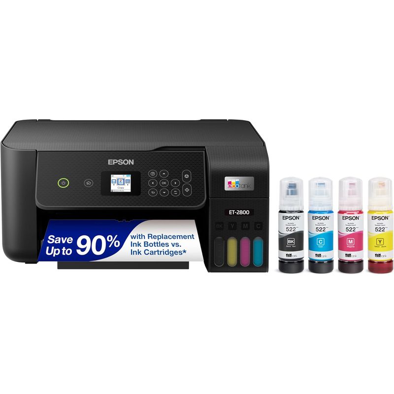 Impresora Multifuncional Epson EcoTank ET-2800 Wi-Fi USB Color