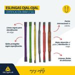 Delta Plus: Eslinga Ojal Ojal En Cinta Gris 4 Toneladas Largo 5 mts x 1 Unidad