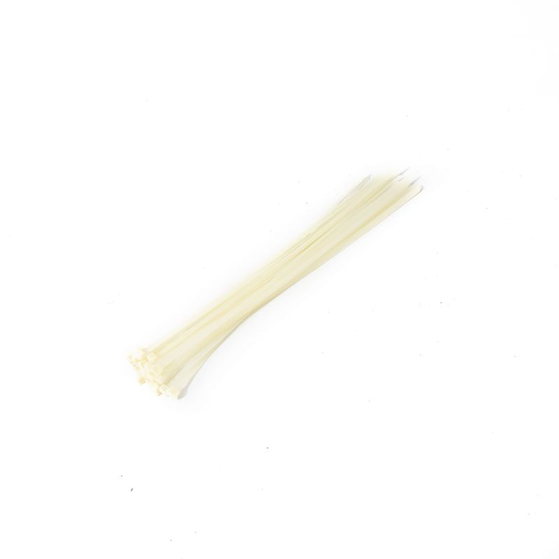 Kemen: Precinto Blanco Intermedio Ancho 3,5 Mm Largo 250 Mm x 100 Unidades