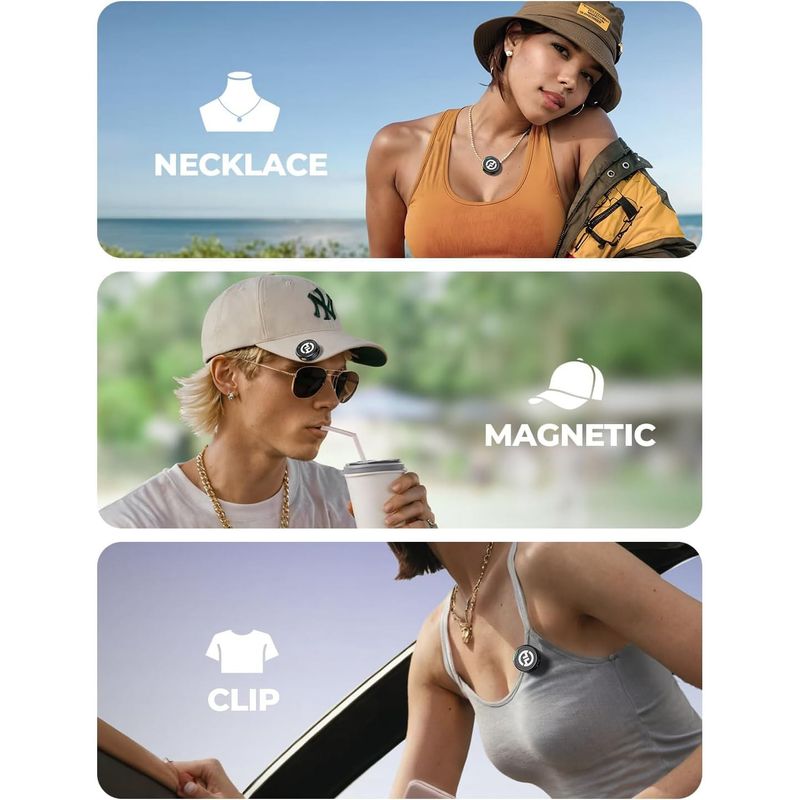 Microfono Inalambrico Lavalier Hollyland Lark M2 48KHz 24 bits compatible con iPhone Android Camara y PC
