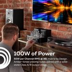 Amplificador Estéreo Integrado Híbrido a Válvulas Dayton Audio HTA100 100 Watts Bluetooth 5.0