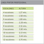 Timbo: Escalera Pintor Madera. Cantidad de escalones 6 x 1 Unidad