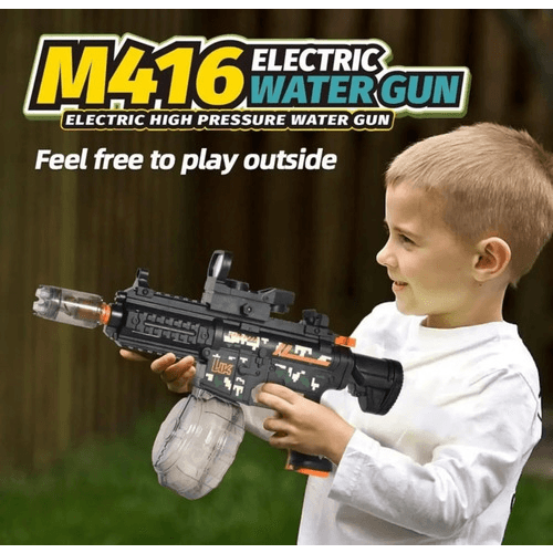 Pistola De Agua Eléctrica M416 Scorpion Con Silenciador