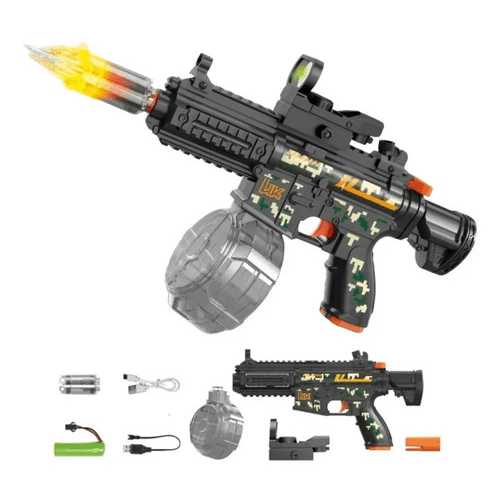 Pistola De Agua Eléctrica M416 Scorpion Con Silenciador