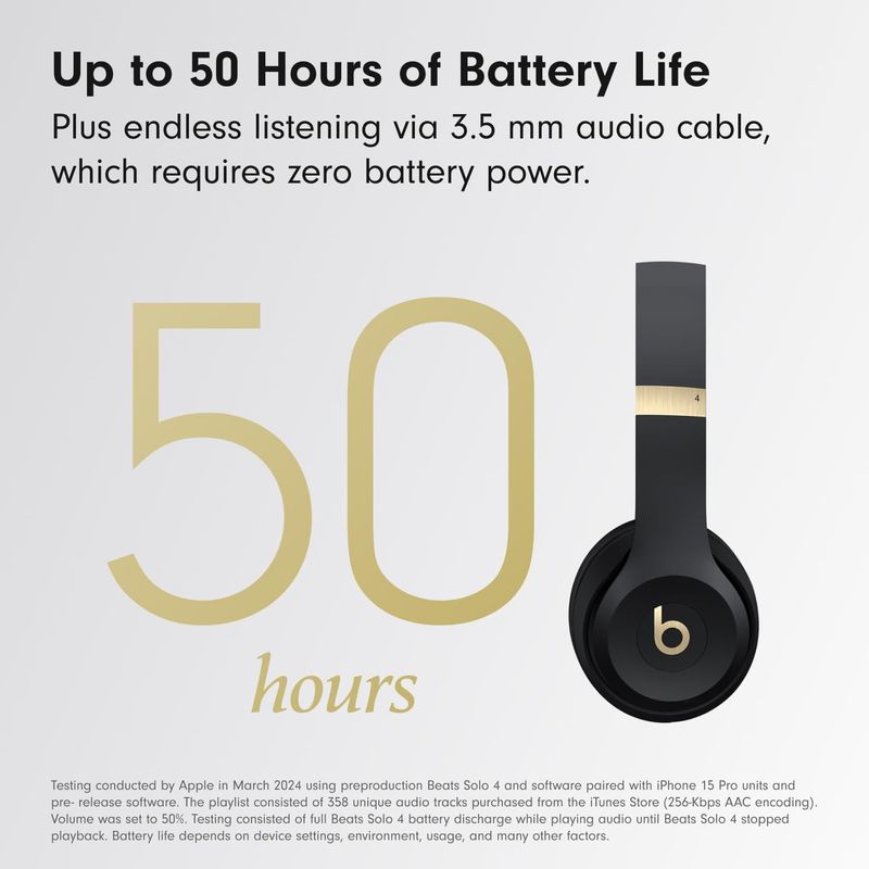 Auriculares Inalámbricos On-Ear Beats Solo 4 Bluetooth 50 Horas de Batería MC2L4LL/A