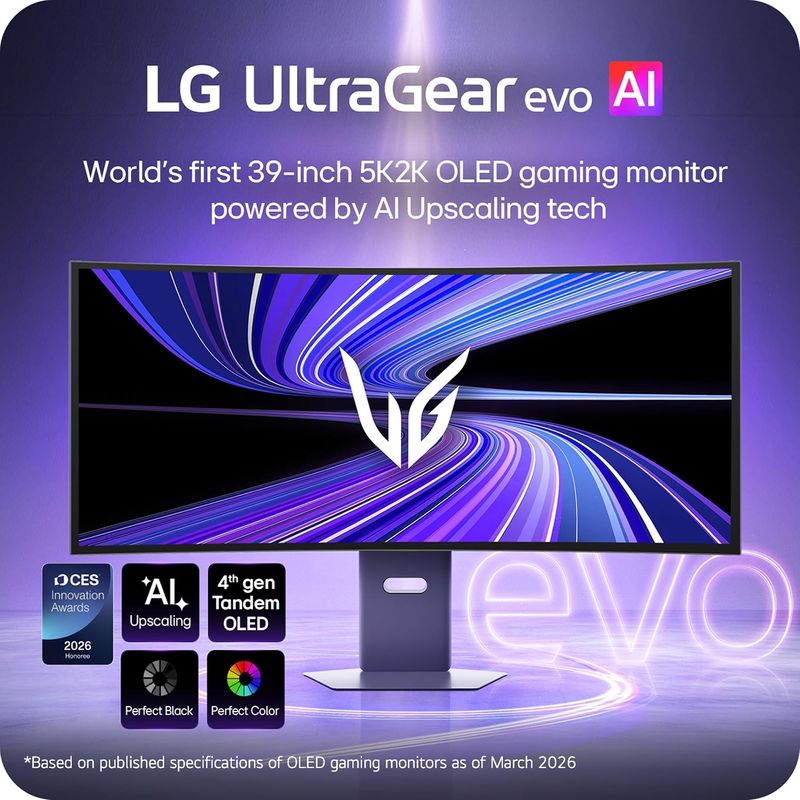 Monitor LG 39GX950B-B.AUS OLED 39 pulgadas 5K UHD 165Hz 0.03ms Curvo