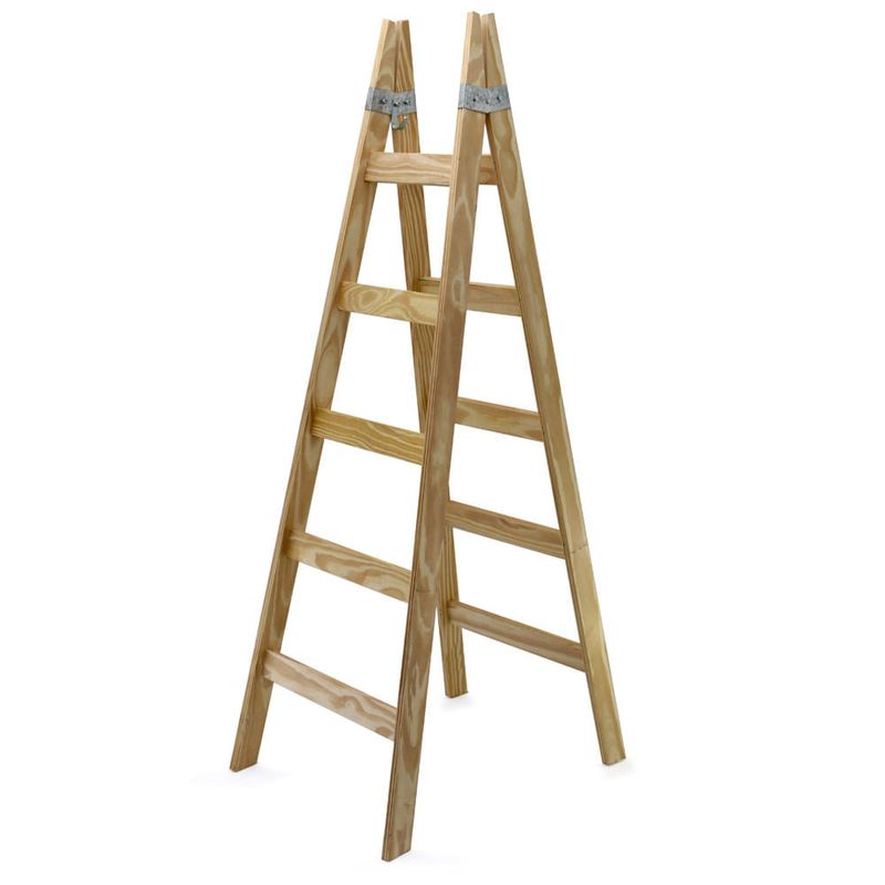 Timbo: Escalera Pintor Madera. Cantidad de escalones 7 x 1 Unidad