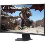 Monitor Gamer Curvo LG UltraGear 32GS60QC-B 32 Pulgadas QHD 180Hz 1ms AMD FreeSync HDR10