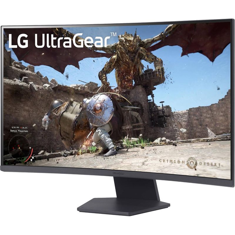 Monitor Gamer Curvo LG UltraGear 32GS60QC-B 32 Pulgadas QHD 180Hz 1ms AMD FreeSync HDR10