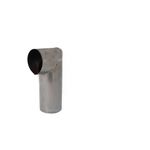 Zingueria: Codo Largo Negro Diámetro 6" Curva 90° x 1 Unidad