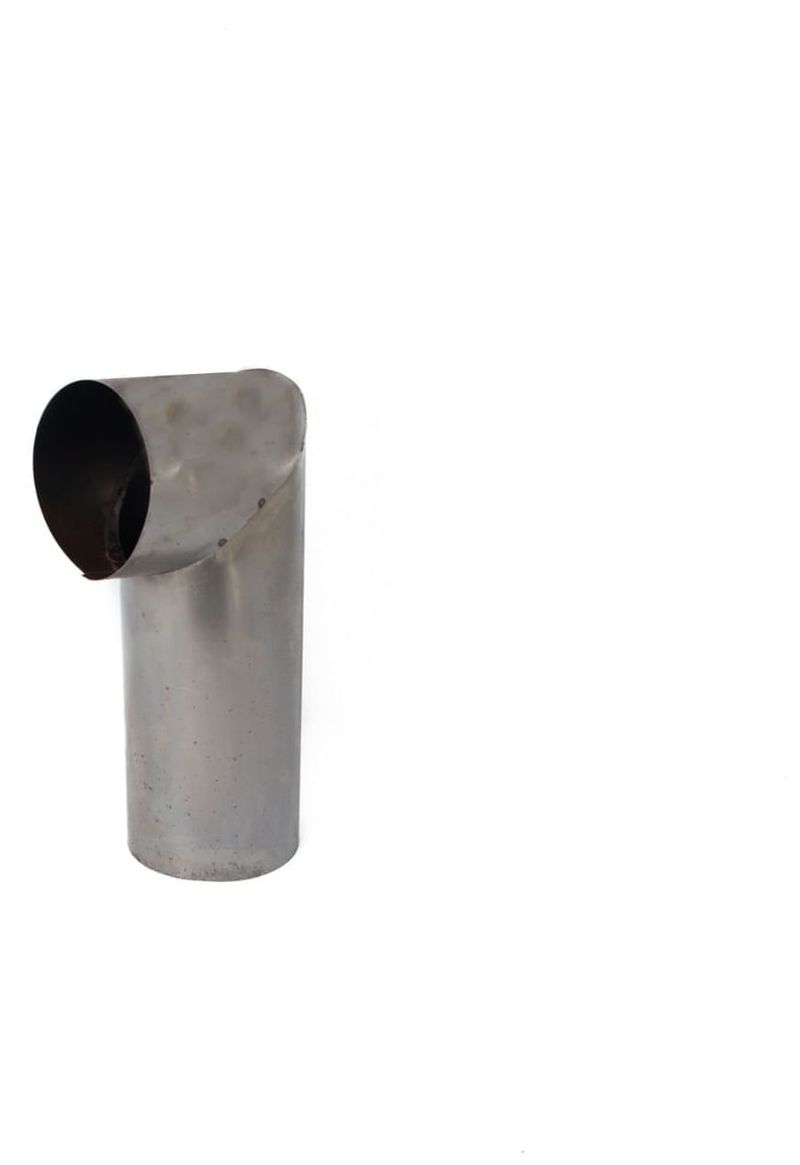 Zingueria: Codo Largo Negro Diámetro 6" Curva 90° x 1 Unidad