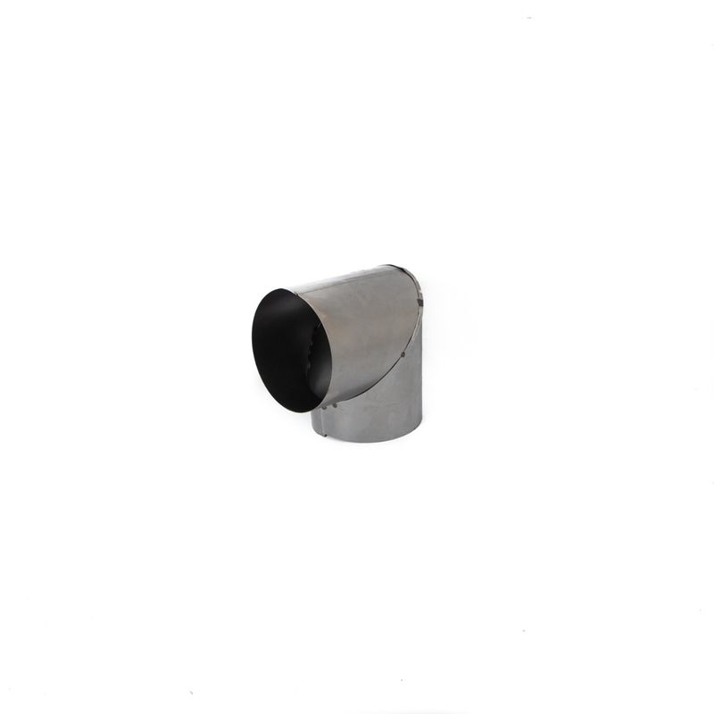 Zingueria: Codo Negro Diámetro 6" Curva 90° x 1 Unidad